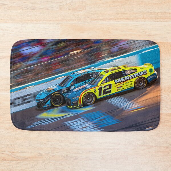 Item preview, Ryan Blaney vs Ross Chastain racing their Nascar Cup Cars at Phoenix Speedway abstract designed and sold by Rodissimus1984.