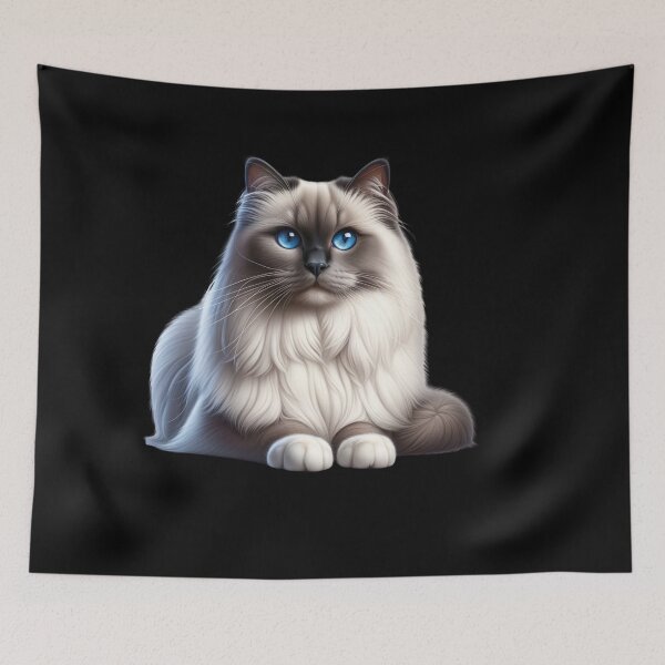 Item preview, Birman Cat Tee - Stylish Feline Apparel designed and sold by IKOK.