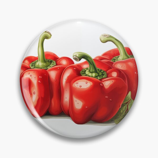 Item preview, Three Red Pepper illustration designed and sold by Roxane Bay.