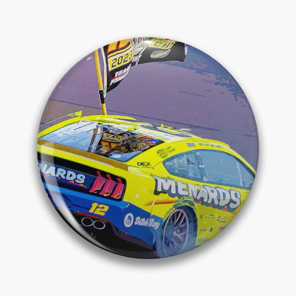 Item preview, Ryan Blaney celebrating by doing donuts in his 2023 Nascar Cup Car watercolor designed and sold by Rodissimus1984.