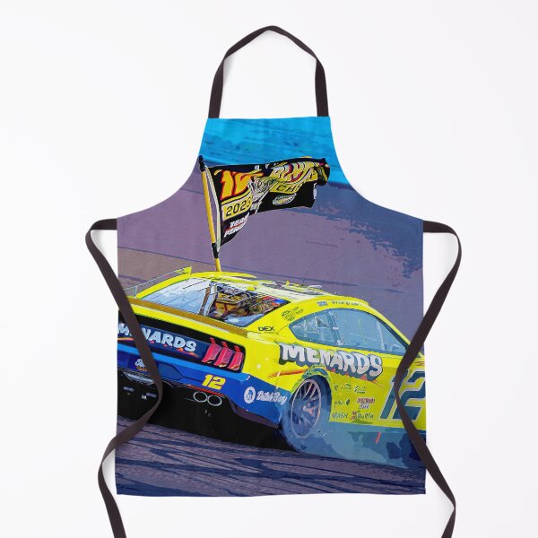 Item preview, Ryan Blaney celebrating by doing donuts in his 2023 Nascar Cup Car watercolor designed and sold by Rodissimus1984.