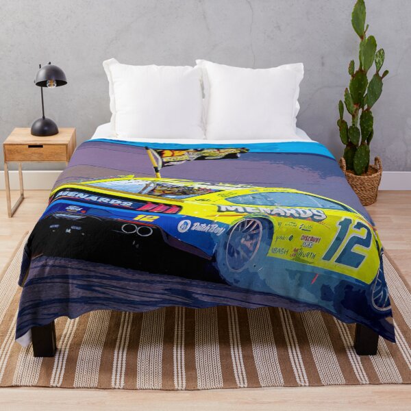 Item preview, Ryan Blaney celebrating by doing donuts in his 2023 Nascar Cup Car watercolor designed and sold by Rodissimus1984.