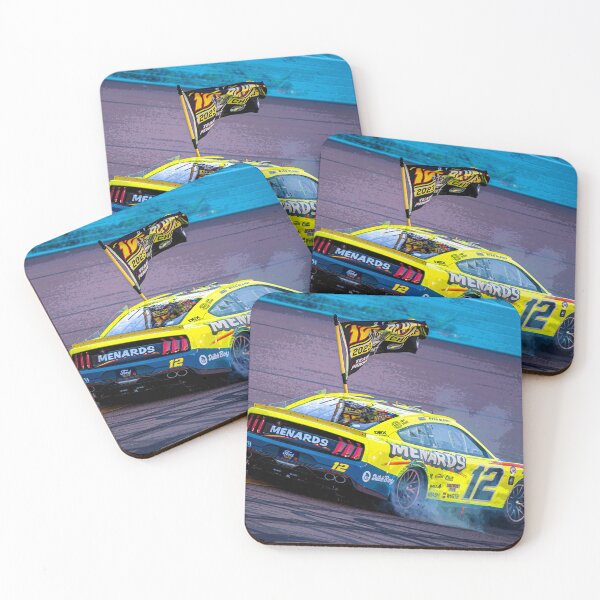 Item preview, Ryan Blaney celebrating by doing donuts in his 2023 Nascar Cup Car abstract designed and sold by Rodissimus1984.