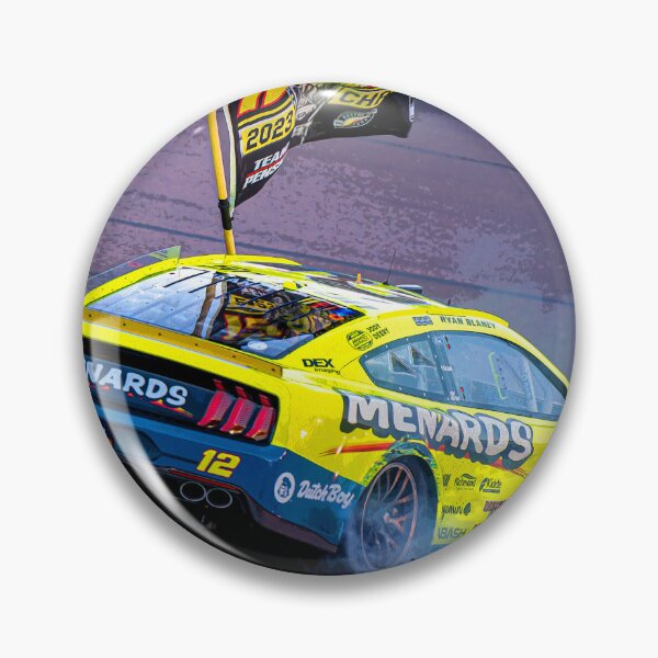 Item preview, Ryan Blaney celebrating by doing donuts in his 2023 Nascar Cup Car abstract designed and sold by Rodissimus1984.