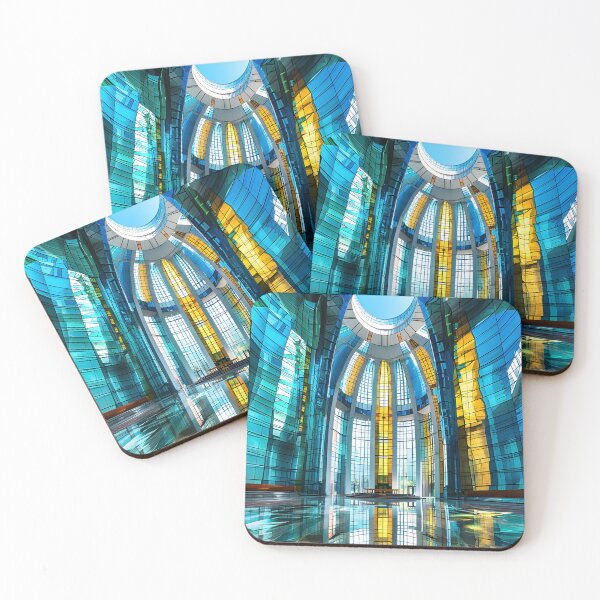 Item preview, Modern architectural glass dome with colorful reflections. designed and sold by Artessie.