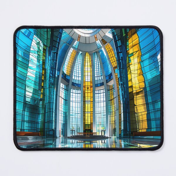 Item preview, Modern architectural glass dome with colorful reflections. designed and sold by Artessie.