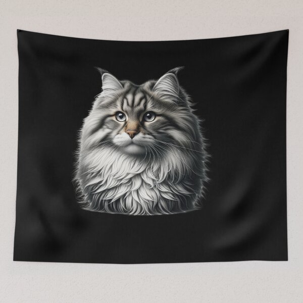 Item preview, Norwegian Forest Cat Tee Shirt Design designed and sold by IKOK.