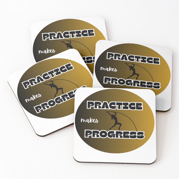 Item preview, practice is progress, pole vault designed and sold by IFarty.