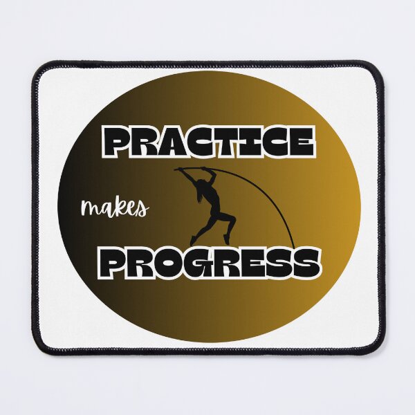 Item preview, practice is progress, pole vault designed and sold by IFarty.