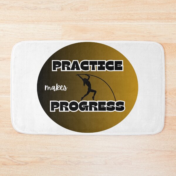Item preview, practice is progress, pole vault designed and sold by IFarty.