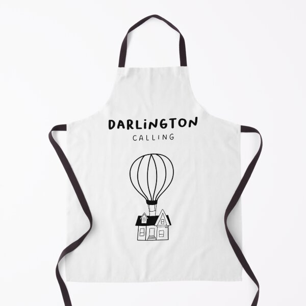 Item preview, Darlington Calling - Fun Hot Air Balloon and House Drawing | City in England / UK designed and sold by RM-Journey.