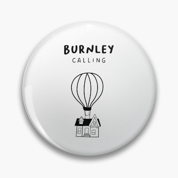 Item preview, Burnley Calling - Fun Hot Air Balloon and House Drawing | City in England / UK designed and sold by RM-Journey.