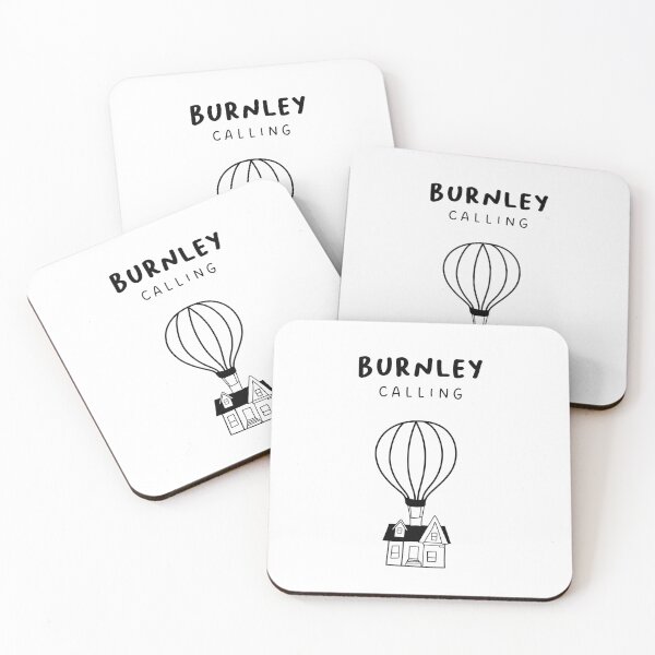 Item preview, Burnley Calling - Fun Hot Air Balloon and House Drawing | City in England / UK designed and sold by RM-Journey.