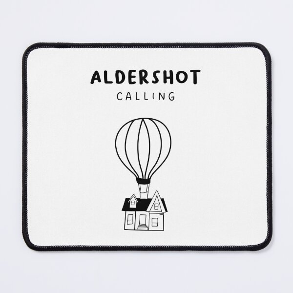 Item preview, Aldershot Calling - Fun Hot Air Balloon and House Drawing | City in England / UK designed and sold by RM-Journey.