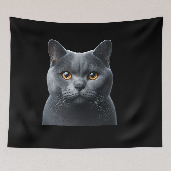 Item preview, Chartreux Cat Tee - French Breed Shirt designed and sold by IKOK.
