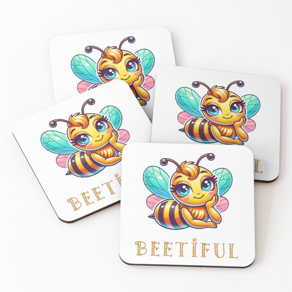 Item preview, Beetiful - bee wordplay, bee pun designed and sold by Funny-Banana.