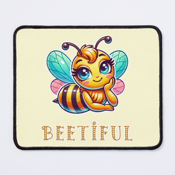 Item preview, Beetiful - bee wordplay, bee pun designed and sold by Funny-Banana.