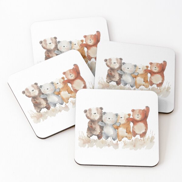 Item preview, Happy Baby Bears: Watercolor Delight designed and sold by AI-Only Creations.