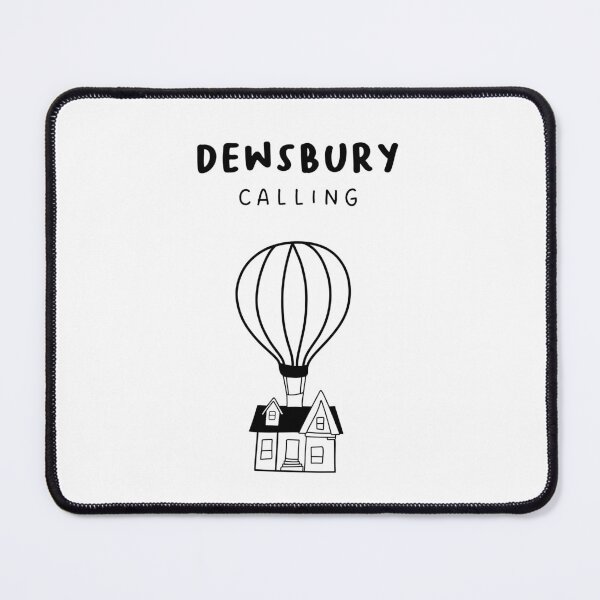 Item preview, Dewsbury Calling - Fun Hot Air Balloon and House Drawing | City in England / UK designed and sold by RM-Journey.