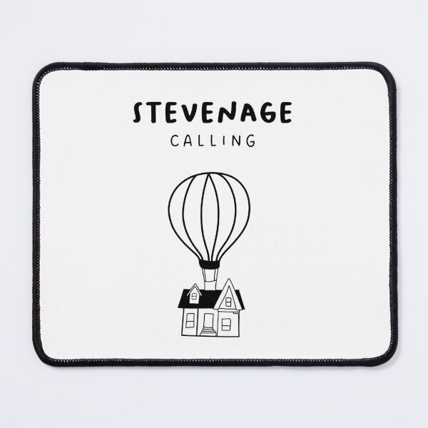 Item preview, Stevenage Calling - Fun Hot Air Balloon and House Drawing | City in England / UK designed and sold by RM-Journey.