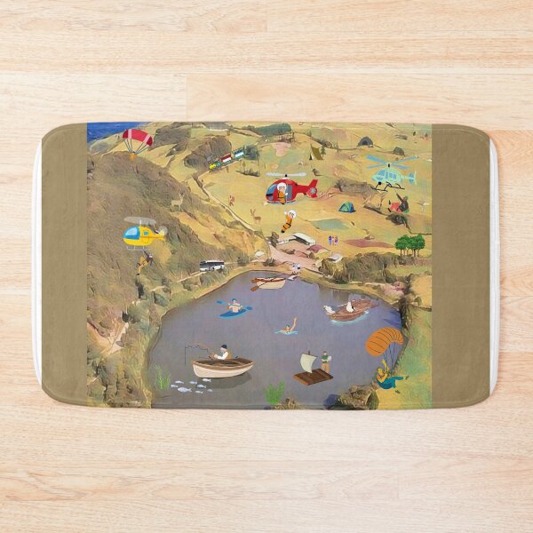 Item preview, Beautiful lake with a lot of activities designed and sold by Ybeth234.