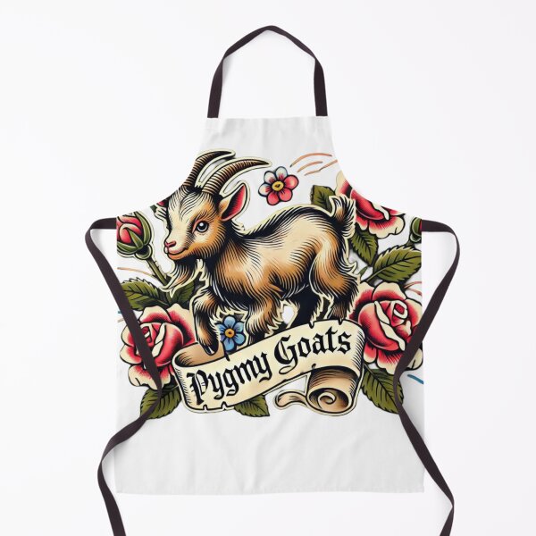 Item preview, Traditional Tattoo Style Pygmy Goats with Roses designed and sold by smc1059.