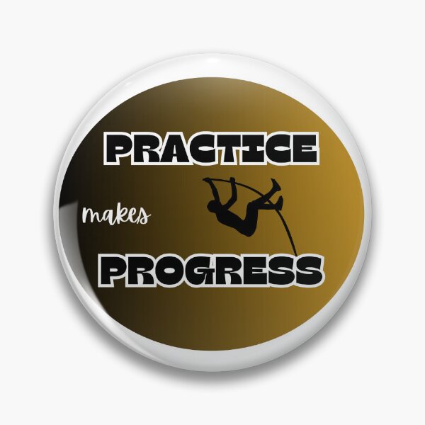 Item preview, practice is progress, pole vault designed and sold by IFarty.
