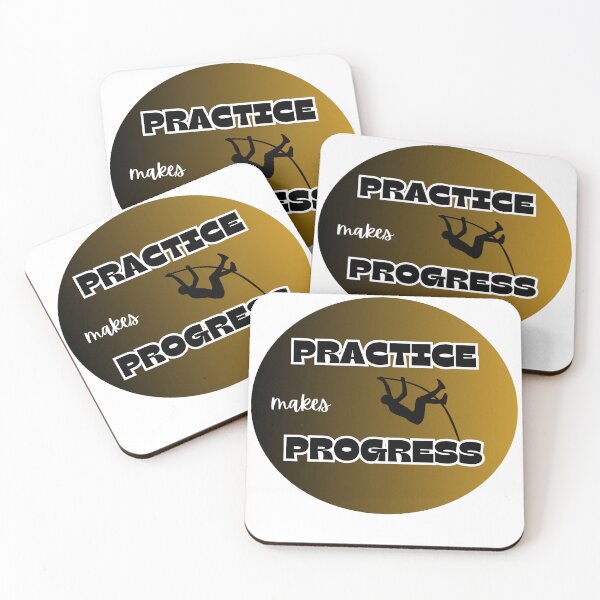 Item preview, practice is progress, pole vault designed and sold by IFarty.