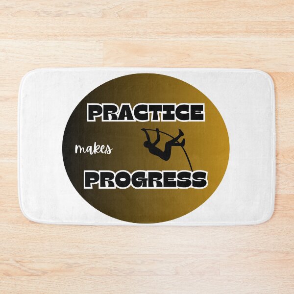 Item preview, practice is progress, pole vault designed and sold by IFarty.