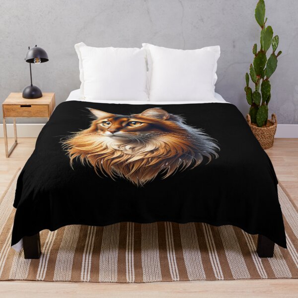 Item preview, Somali Cat & Maine Coon Tee - Feline Art designed and sold by IKOK.