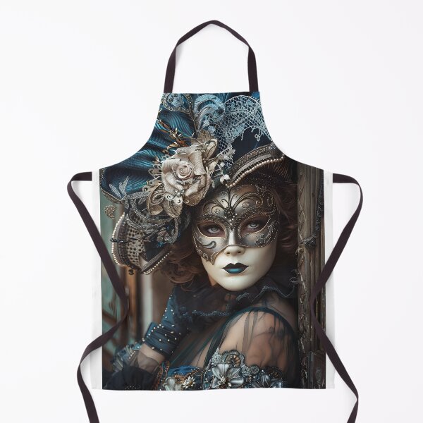 Item preview, Elaborate masked woman adorned in intricate attire. designed and sold by Artessie.