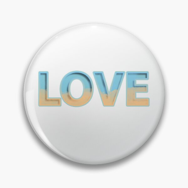 Item preview, Beach Breeze: Blue and Sand "Love" Design designed and sold by Trend-Dify.