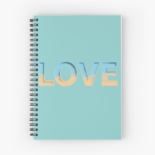 Item preview, Beach Breeze: Blue and Sand "Love" Design designed and sold by Trend-Dify.