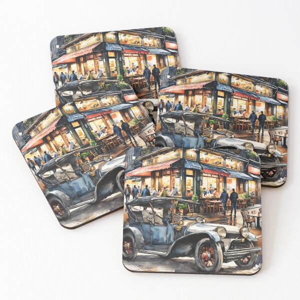 Item preview, EVENIING AT THE CAFE designed and sold by Tammera.
