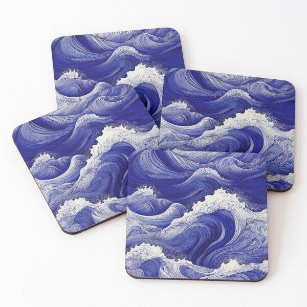 Item preview, Rough sea waves/ultramarine designed and sold by My-fake-places.