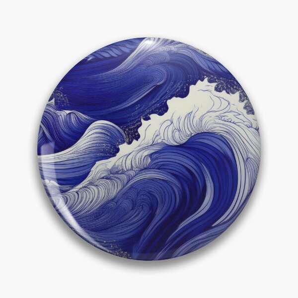 Item preview, Rough sea waves/ultramarine designed and sold by My-fake-places.