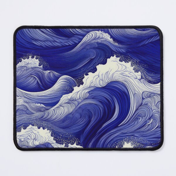Item preview, Rough sea waves/ultramarine designed and sold by My-fake-places.