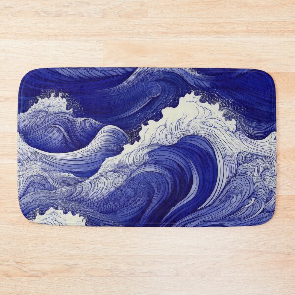 Item preview, Rough sea waves/ultramarine designed and sold by My-fake-places.