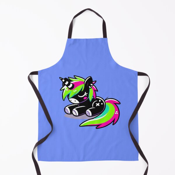 Item preview, Black Unicorn Resting in Neon Colors Sleeping designed and sold by 3DAF.