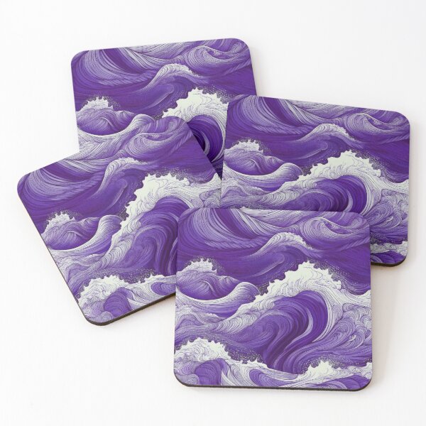 Item preview, Rough sea waves/ lavender designed and sold by My-fake-places.