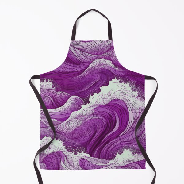 Item preview, Rough sea waves/ Magenta designed and sold by My-fake-places.