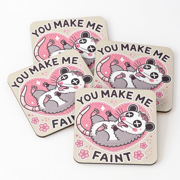 Item preview, You make me faint possum designed and sold by Grimmethy.