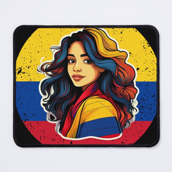 Item preview,  Girl Messy Hair Colombia Pride designed and sold by EULALIA Twarog.