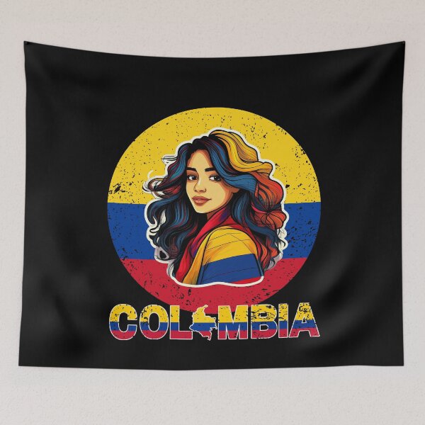Item preview,  Girl Messy Hair Colombia Pride designed and sold by EULALIA Twarog.