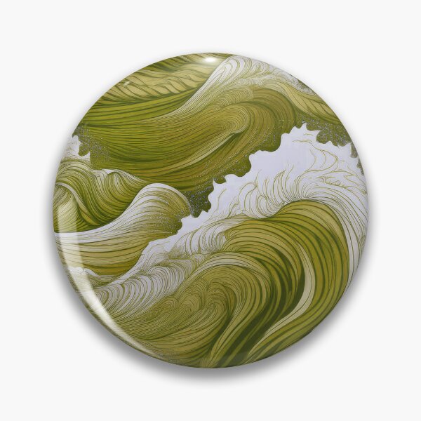 Item preview, Rough sea waves/ rotte yellow designed and sold by My-fake-places.