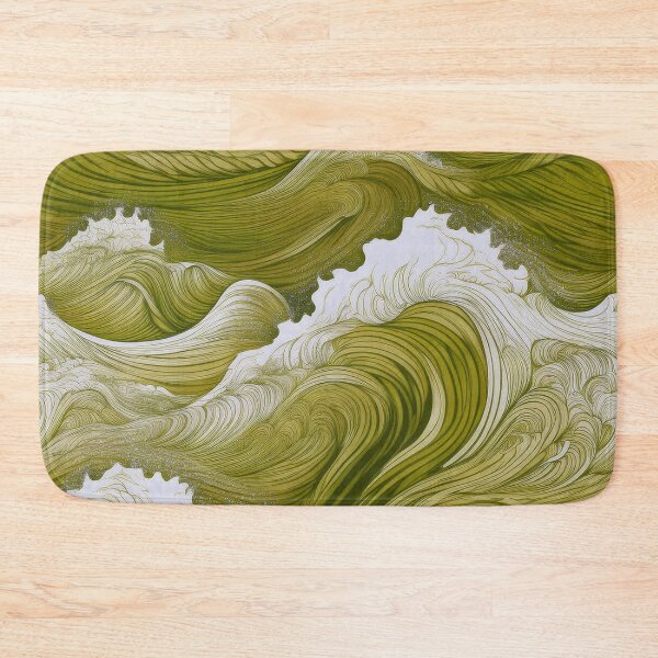 Item preview, Rough sea waves/ rotte yellow designed and sold by My-fake-places.