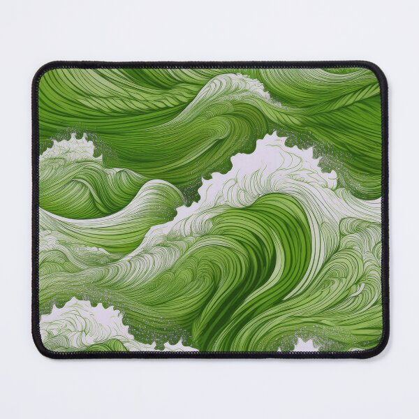 Item preview, Rough sea waves/ green designed and sold by My-fake-places.