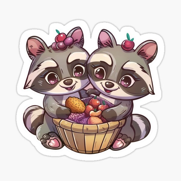 Artikel-Vorschau von cutecore - Waschbären lieben Snacks, designt und verkauft von FineTeesigns.