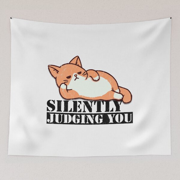Item preview, Silently Judging You - Funny Orange Cat designed and sold by HorizonDesignz.