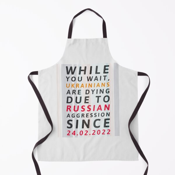 Item preview, While you wait, Ukrainians are dying due to Russian aggression since 24.02.2022 designed and sold by cabana.space.